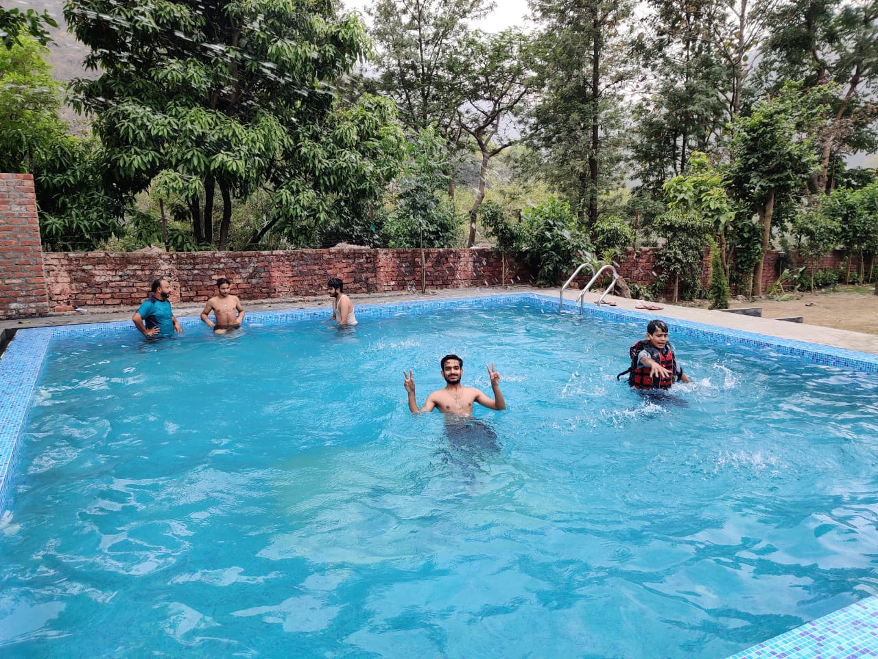 Swiss Camp with pool at Gange